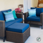 Jogo de Sofá Retro Colonial com Puff - Imagem 3